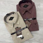 black letter imported linen shirt