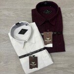 black letter imported linen shirt