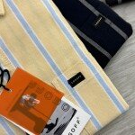 logoff cotton oxford stripes shirt