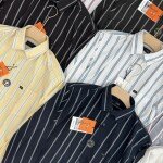 logoff cotton oxford stripes shirt