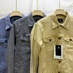 black letter premium denim jacket