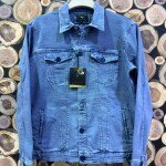 black letter premium denim jacket