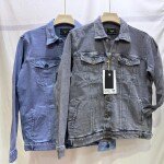 black letter premium denim jacket