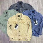 black letter premium denim jacket