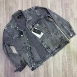 black letter premium denim jacket