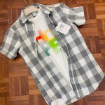 chain craft half sleeve brush checks shirt