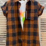 chain craft half sleeve brush checks shirt