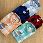 chain craft half sleeve brush checks shirt