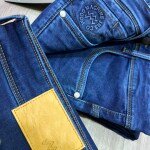 Wood machine Ankle Fit Jeans