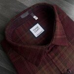 chain craft cotton oxford checks shirt