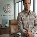 chain craft cotton oxford checks shirt