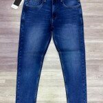 black letter ankle fit jeans pant