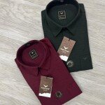 black letter imported linen lock shirt