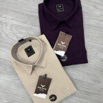 black letter imported linen lock shirt