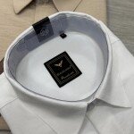 black letter imported linen lock shirt