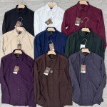 black letter imported linen lock shirt