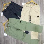 black letter cargo cotton pant