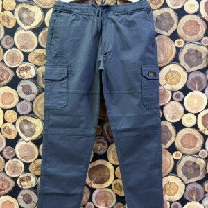 black letter cargo cotton pant