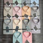 word wale imported linen small stripes shirt
