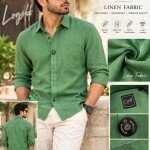 logoff premium linen shirt