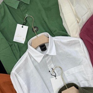 logoff premium linen shirt