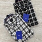 logoff half sleeve cotton oxford checks shirt