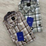 logoff half sleeve cotton oxford checks shirt