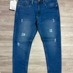 black letter tone jeans pant