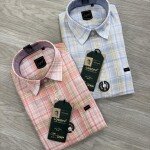 logoff premium linen checks shirt