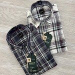 logoff premium linen checks shirt