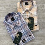 logoff premium linen checks shirt