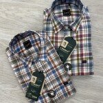 logoff premium linen checks shirt