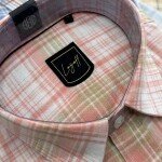 logoff premium linen checks shirt