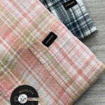 logoff premium linen checks shirt