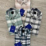 logoff cotton oxford checks shirt