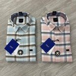 logoff cotton oxford checks shirt