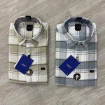 logoff cotton oxford checks shirt