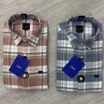 logoff cotton oxford checks shirt