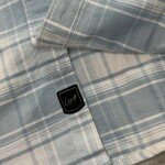 logoff cotton oxford checks shirt