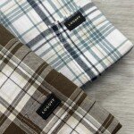 logoff cotton oxford checks shirt