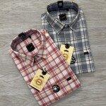 logoff cotton oxford checks shirt