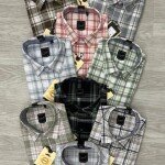 logoff cotton oxford checks shirt