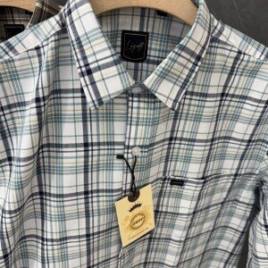 logoff cotton oxford checks shirt