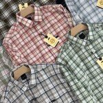 logoff cotton oxford checks shirt