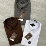 Black letter imported satin shirts