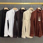 Black letter imported satin shirts