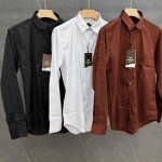 Black letter imported satin shirts