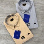 logoff cotton oxford plain shirt
