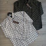 s squere big size checks shirt