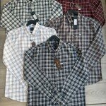 s squere big size checks shirt